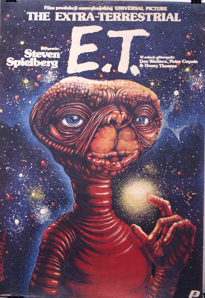 Illustration for article titled Stoned Polish E.T. and twenty more insane old European movie posters